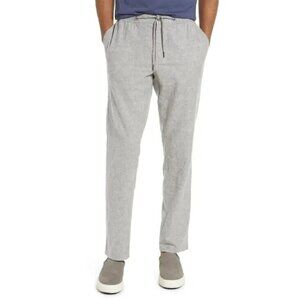 NORDSTROM BNWT Slim Fit pant Linen cotton blend Trousers sz 2XL drawstring